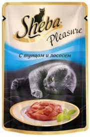 Sheba(пауч) тунец\лосось
