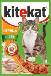 Kitekat пауч желе курица